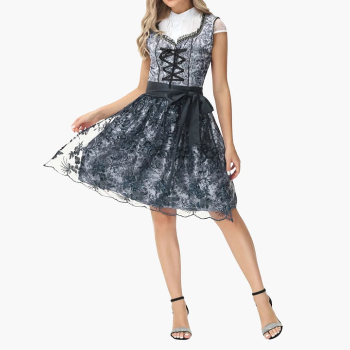 Damen Dirndl Kleid mit Hakenverschluss | Oktoberfest 2025