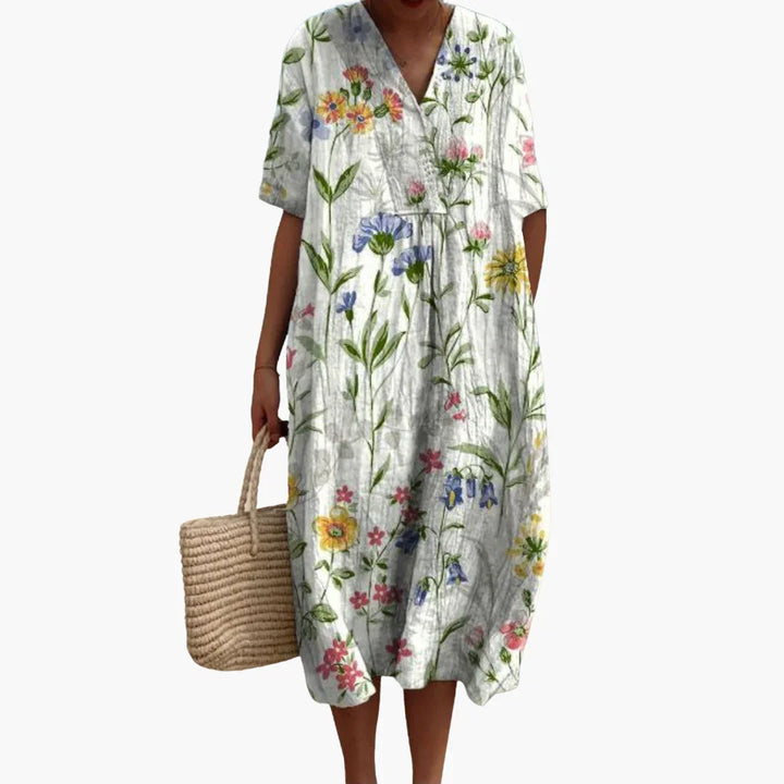 Blumenprint Kleid für Damen