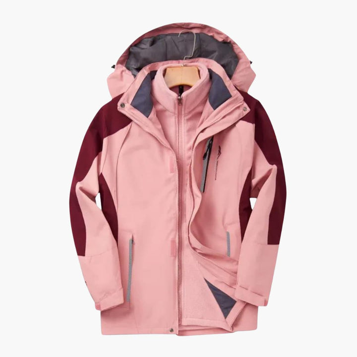 Outdoorjacke für Herren mit Kapuze und Frontreißverschluss