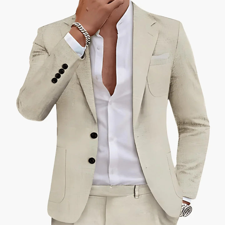 Zweiknopf Slim Fit Anzug für Herren