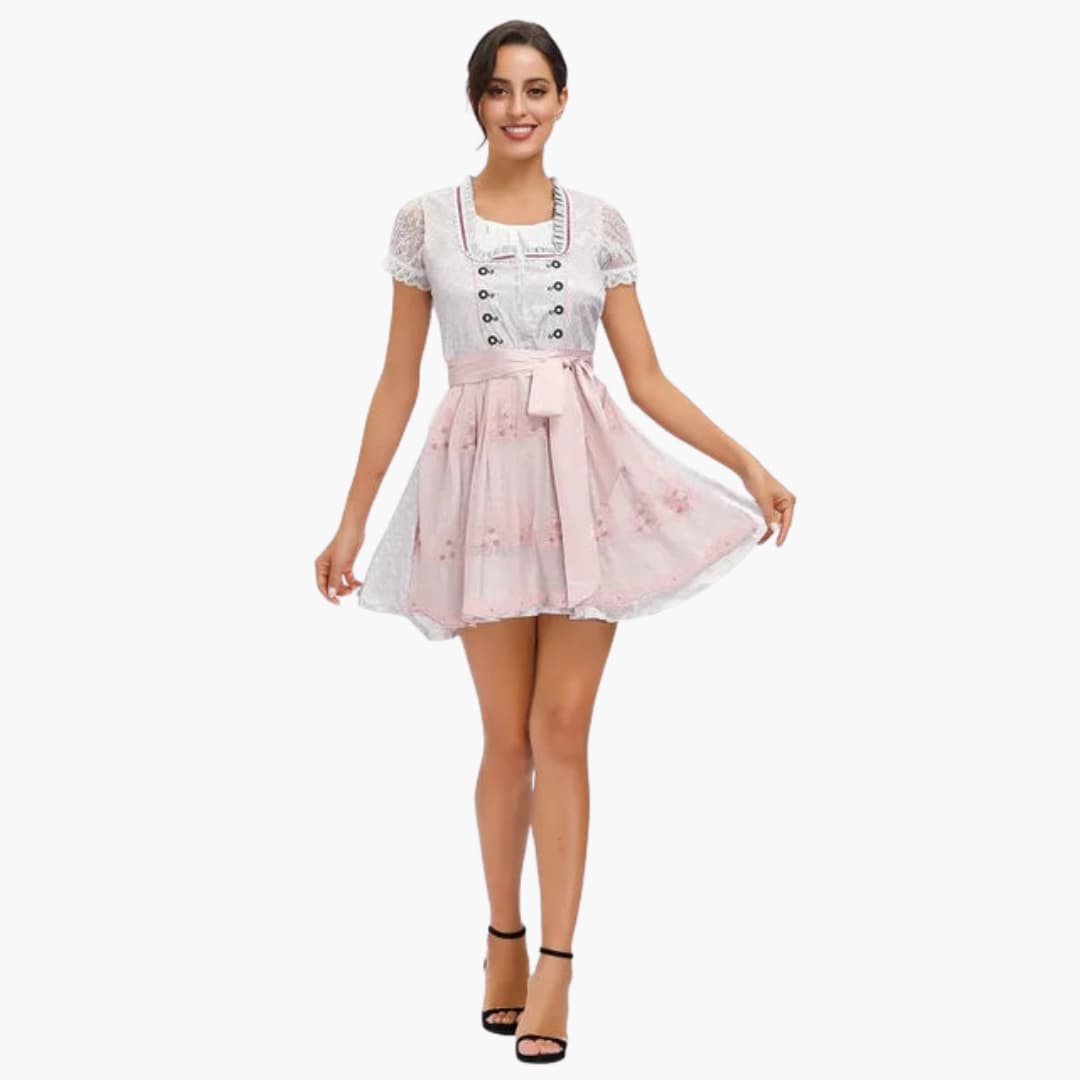 Damen Dirndl Kleid mit Hakenverschluss | Oktoberfest 2025