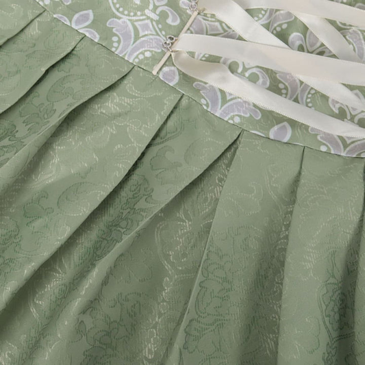 Damen Dirndl Kleid mit Spitzenmieder und Schürze | Oktoberfest 2025