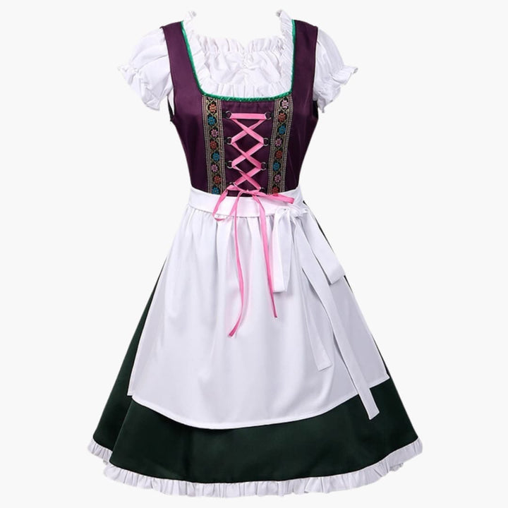 Damenkleid mit Schnürmieder und kurzen Ärmeln | Oktoberfest 2025