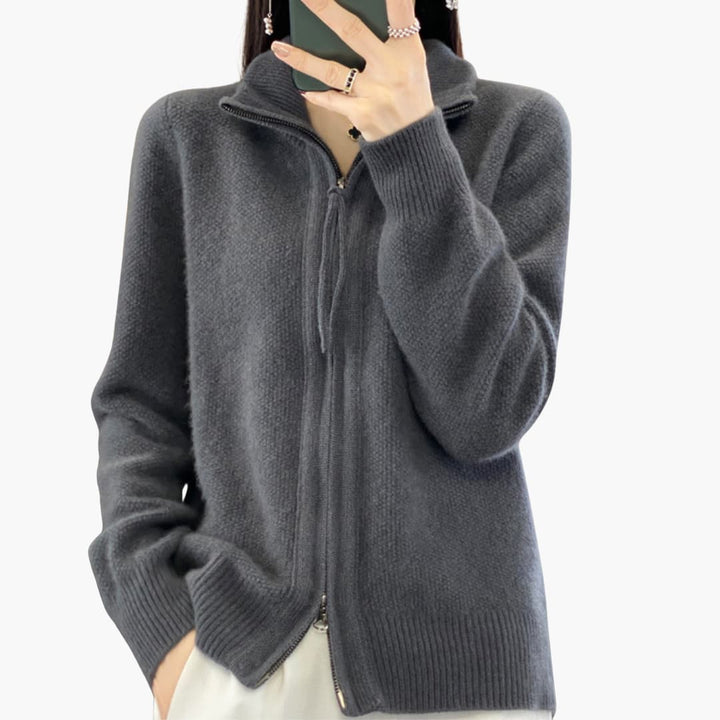 Luisa | Strickjacke mit Reißverschluss