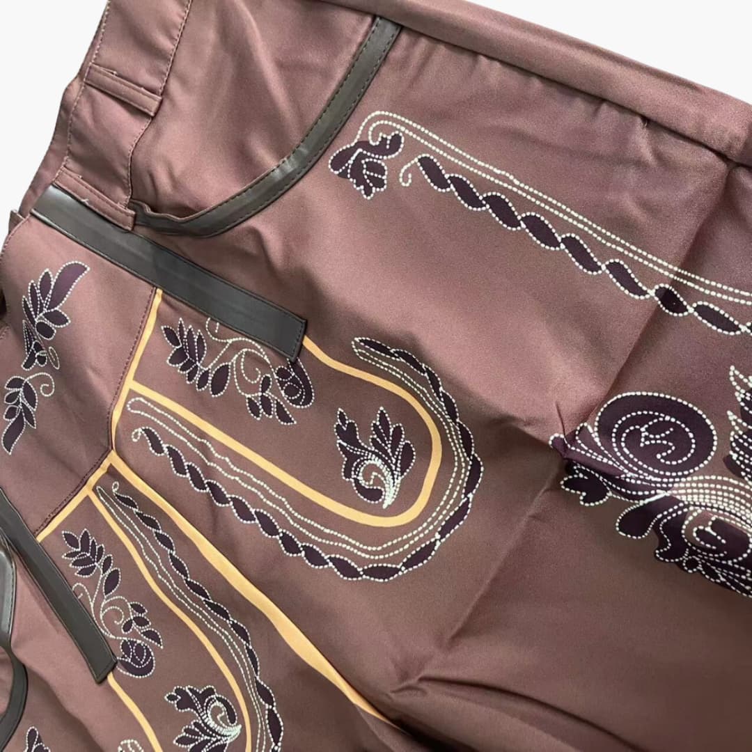 Bestickte kurze Lederhose für Herren | Oktoberfest 2025