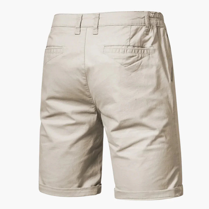 Bundfalten Shorts mit Umschlag für Herren