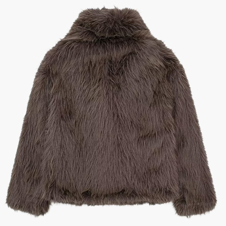 Mara | Flauschiger Mantel für Damen