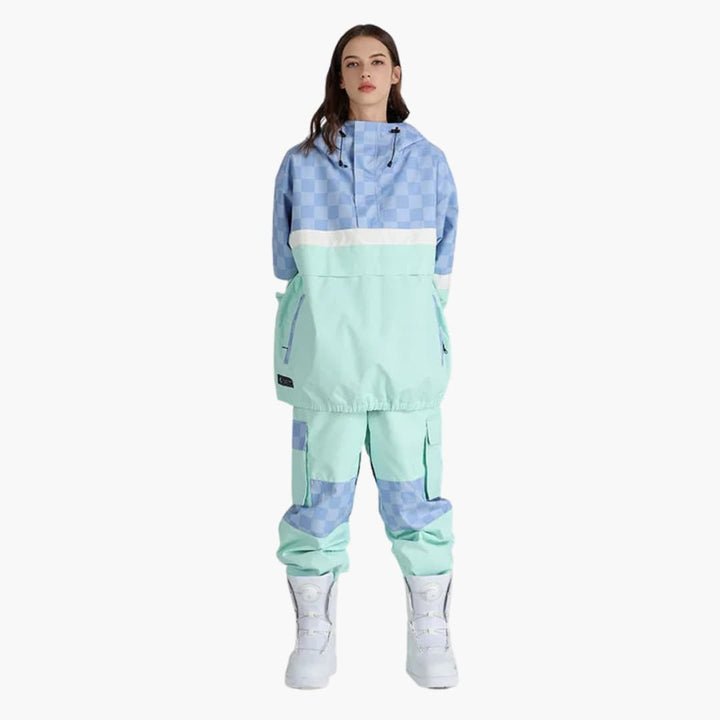 Damen Skianzug mit Kapuzenjacke und Cargohose