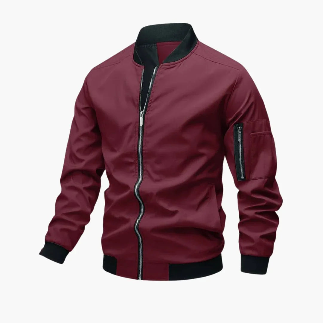 Zip Bomberjacke mit Taschen für Herren