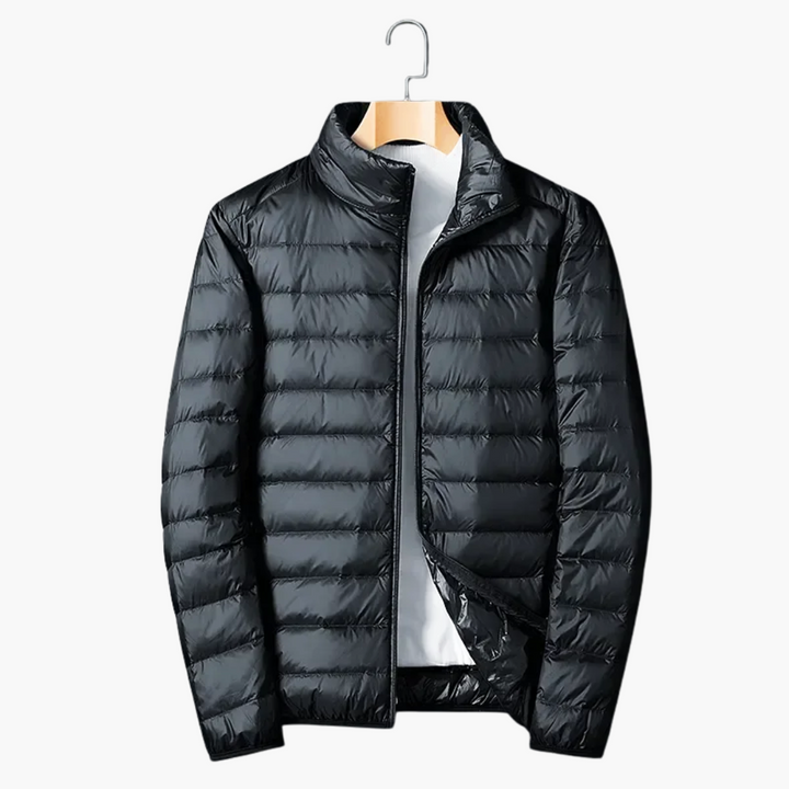 Herren Steppjacke mit Reißverschluss und Seitentaschen