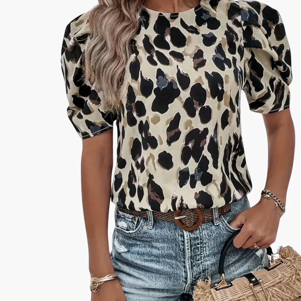 Allover Print Bluse für Damen - ModeMüller