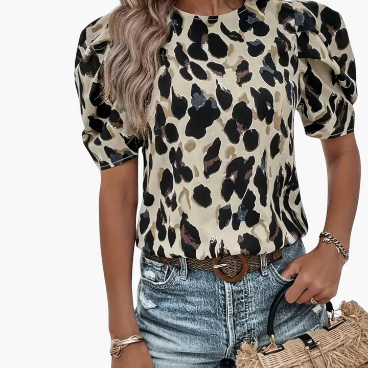 Allover Print Bluse für Damen - ModeMüller