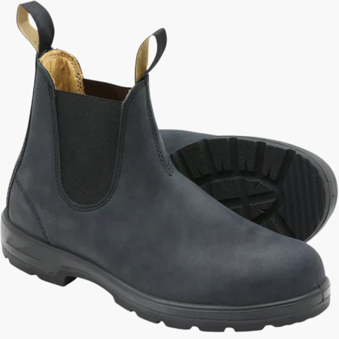 Herren Stiefeletten mit elastischen Einsätzen und Anziehlaschen