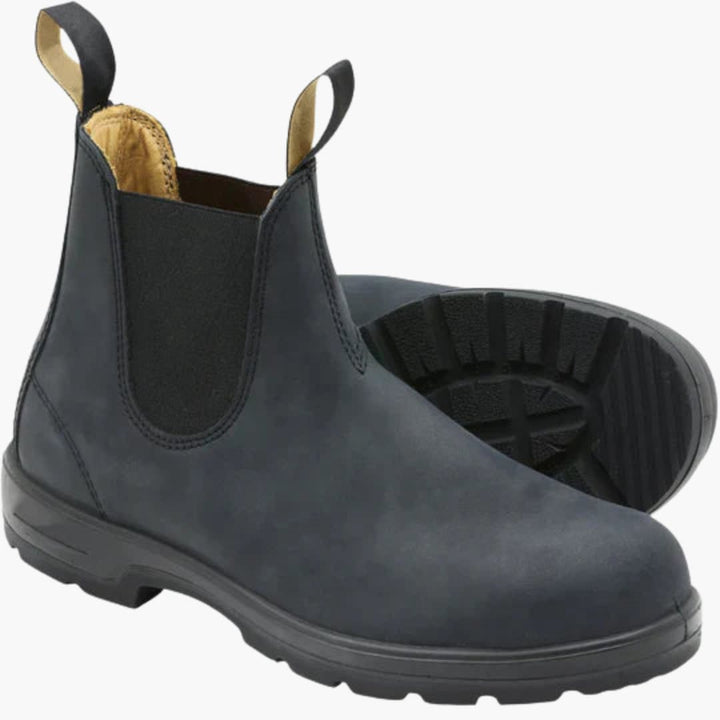 Herren Stiefeletten mit elastischen Einsätzen und Anziehlaschen