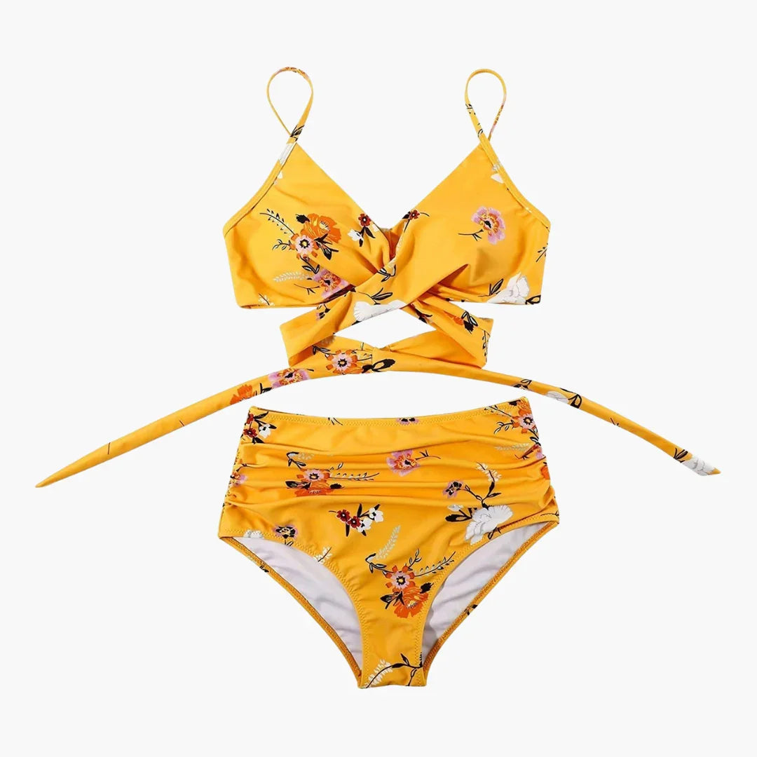 High-Waist Badeanzug Zweiteiler für Damen