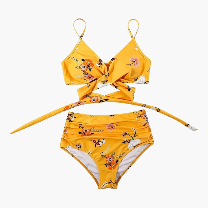 High-Waist Badeanzug Zweiteiler für Damen