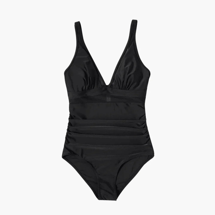 Mesh-Detail Badeanzug für Damen