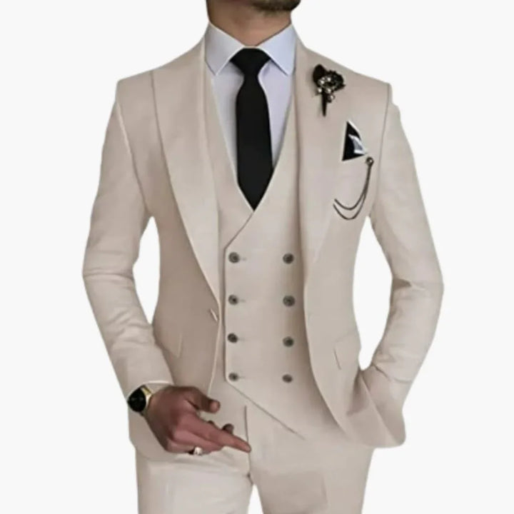 Slim Fit Dreiteiliger Anzug für Herren
