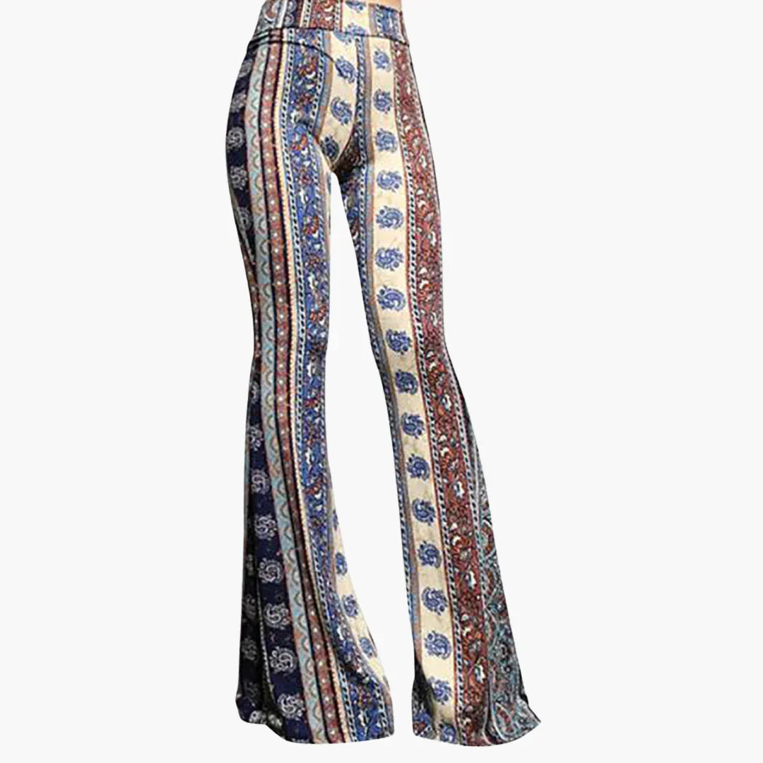 Leopardenmuster Bootcut Hose für Damen