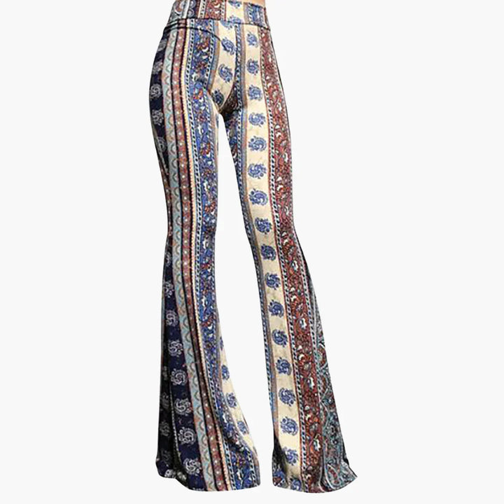 Leopardenmuster Bootcut Hose für Damen