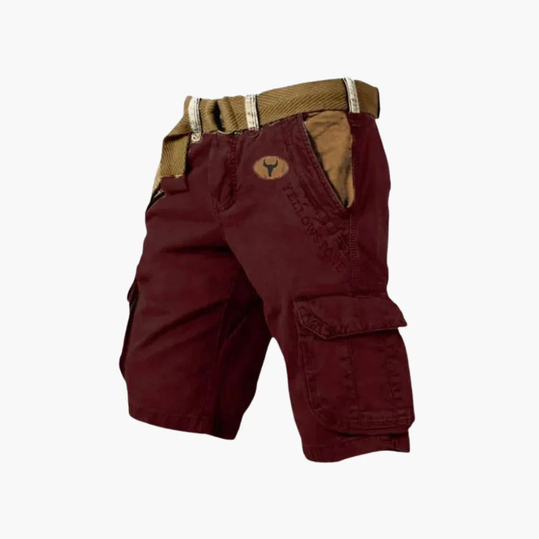 Verstellbarer-Gürtel Cargo Shorts für Herren