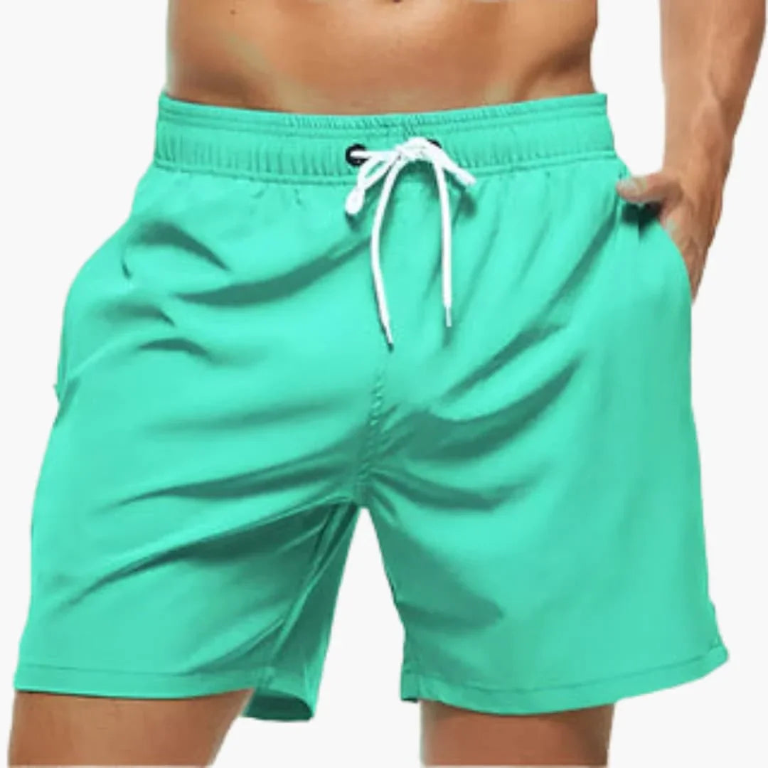 Strand Badeshorts mit Elastikbund für Herren