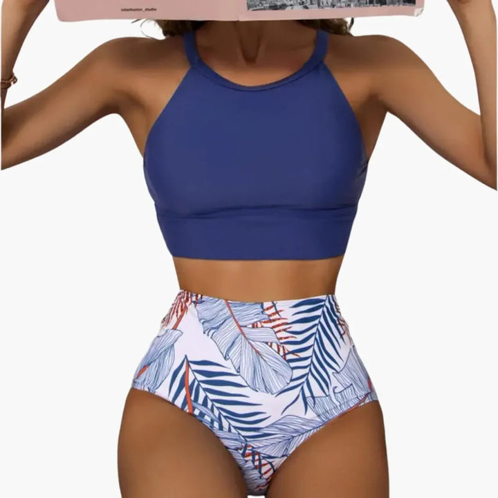Zweiteiliger Bikini mit Blumenmuster für Damen