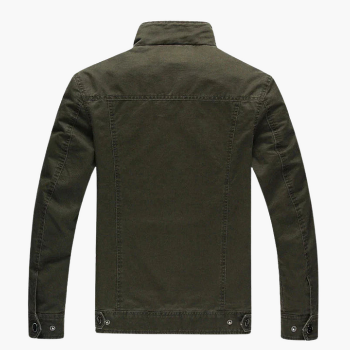 Herren Bikerjacke mit Reißverschluss und langen Ärmeln