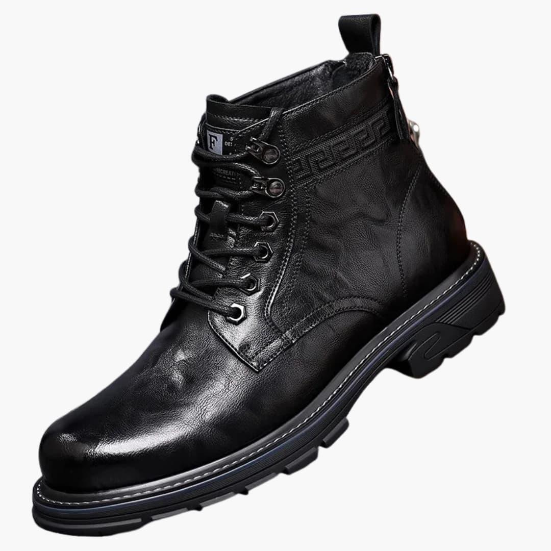 Schnürstiefel mit Reißverschluss für Herren