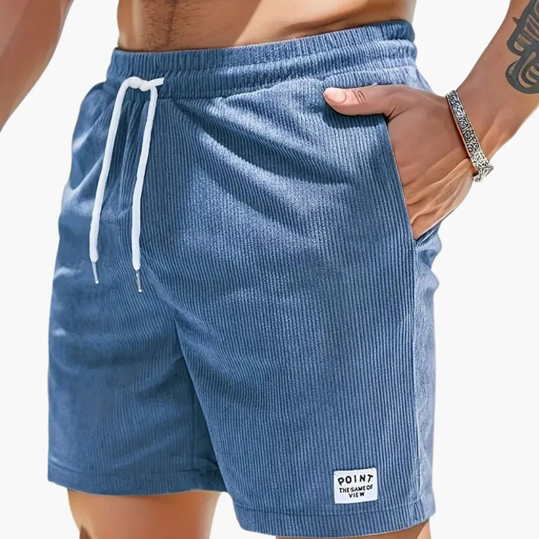 Kurze Cordhose mit Taschen für Herren