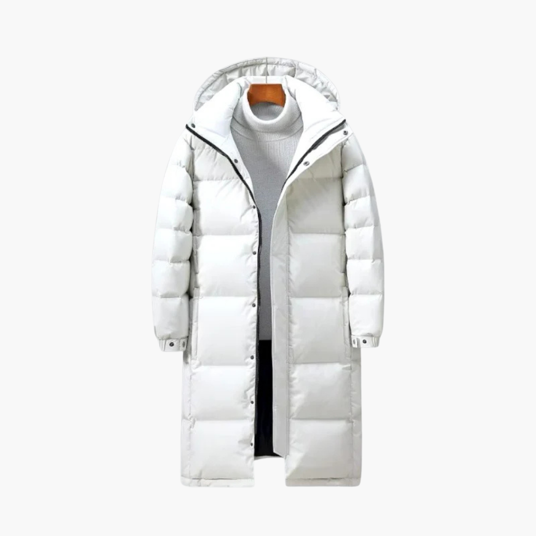 Herren Daunenjacke mit Kapuze und Steppisolierung
