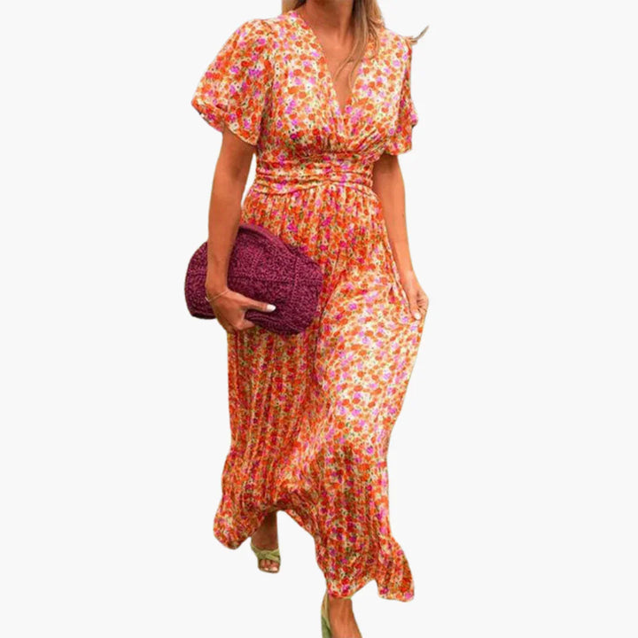 V-Ausschnitt Sommerkleid für Damen