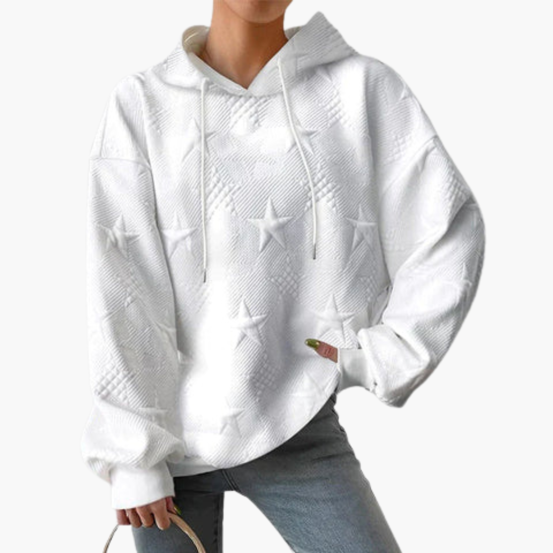 Damen Hoodie mit Kapuze und langen Ärmeln