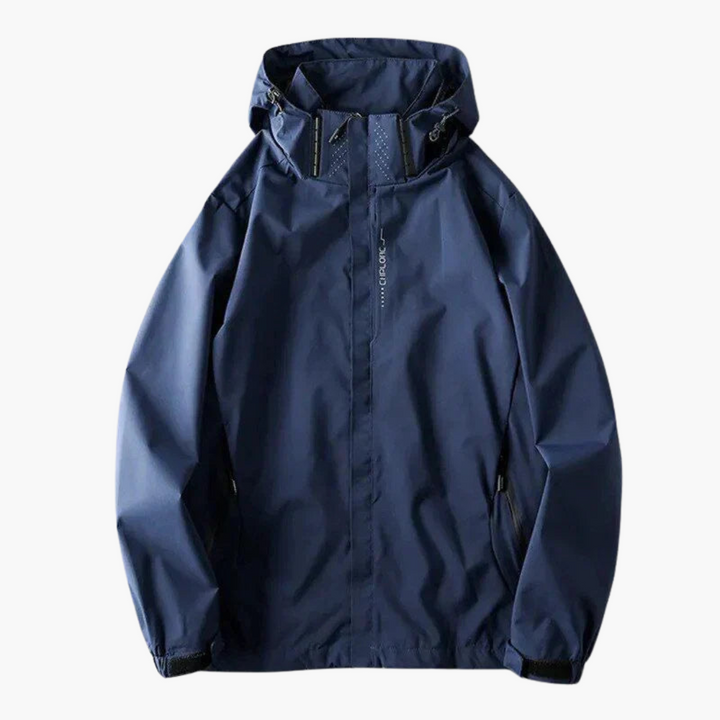 Herren Windjacke mit Kapuze und Reißverschluss