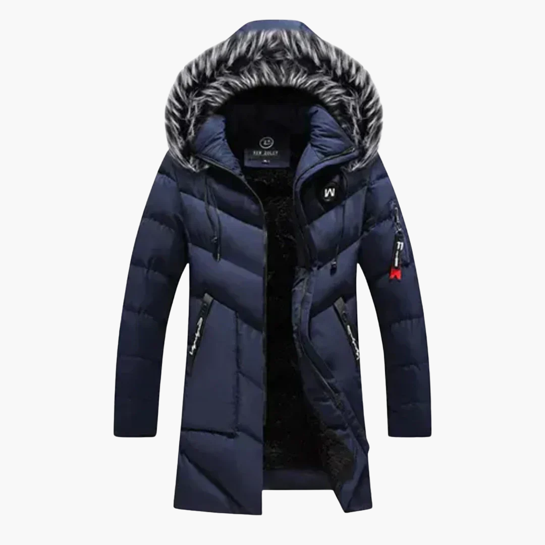 Herren Jacke mit Kapuze und gesteppter Oberfläche