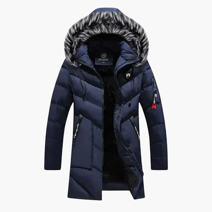 Herren Jacke mit Kapuze und gesteppter Oberfläche