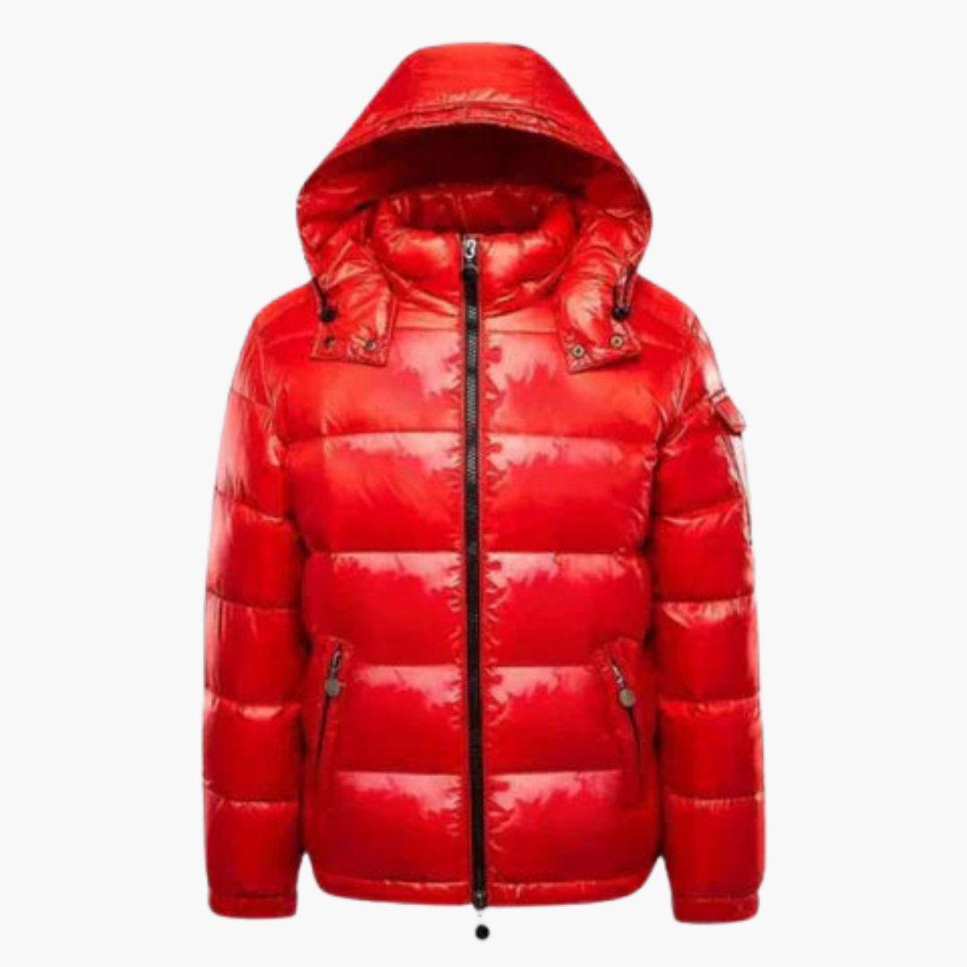 Herren Steppjacke mit Reißverschluss und seitlichen Taschen