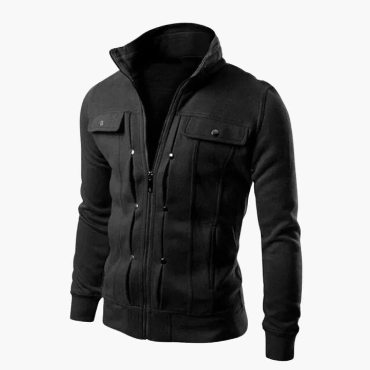 Gefütterte Zip-Jacke mit Taschen für Herren