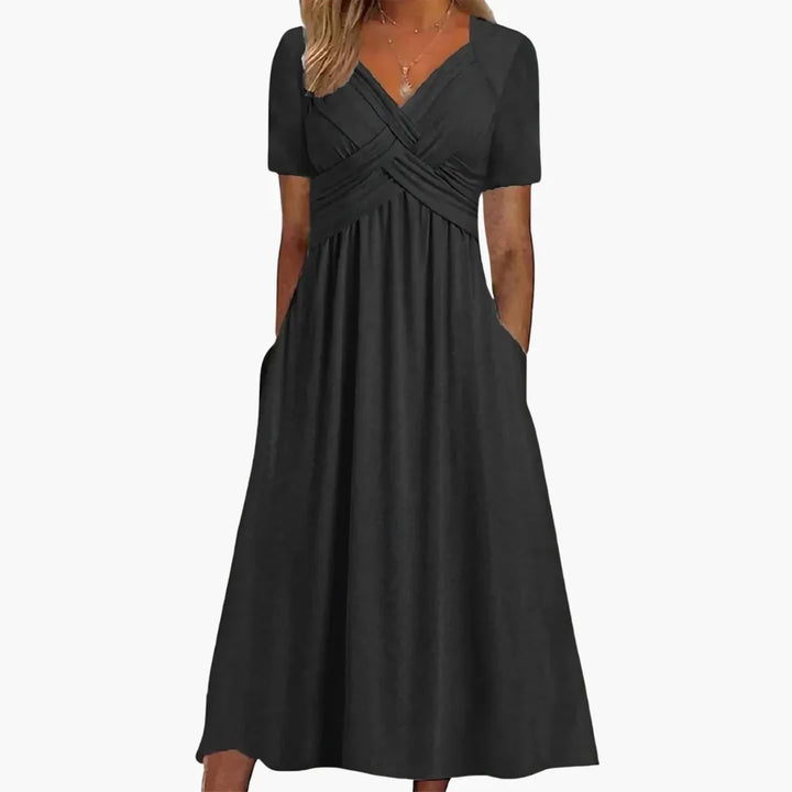 Figurfreundliches Midi Kleid für Damen