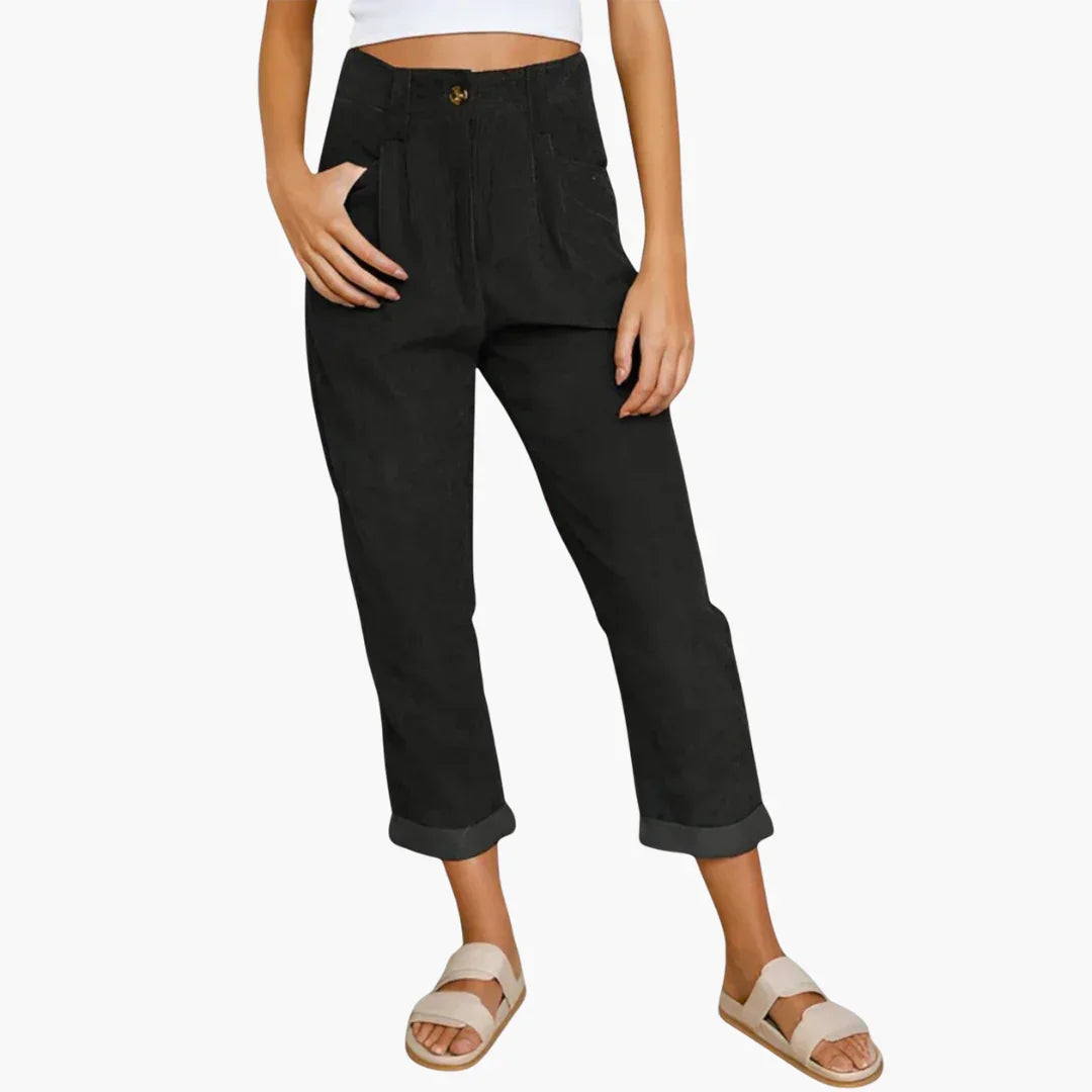 Strukturierte Cordhose für Damen