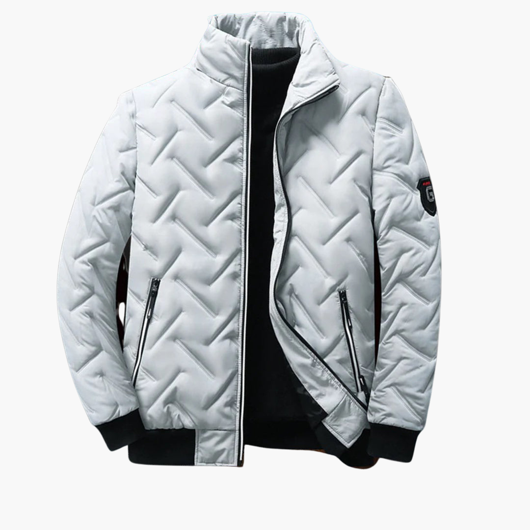Herrenjacke mit Reißverschluss und Seitentaschen