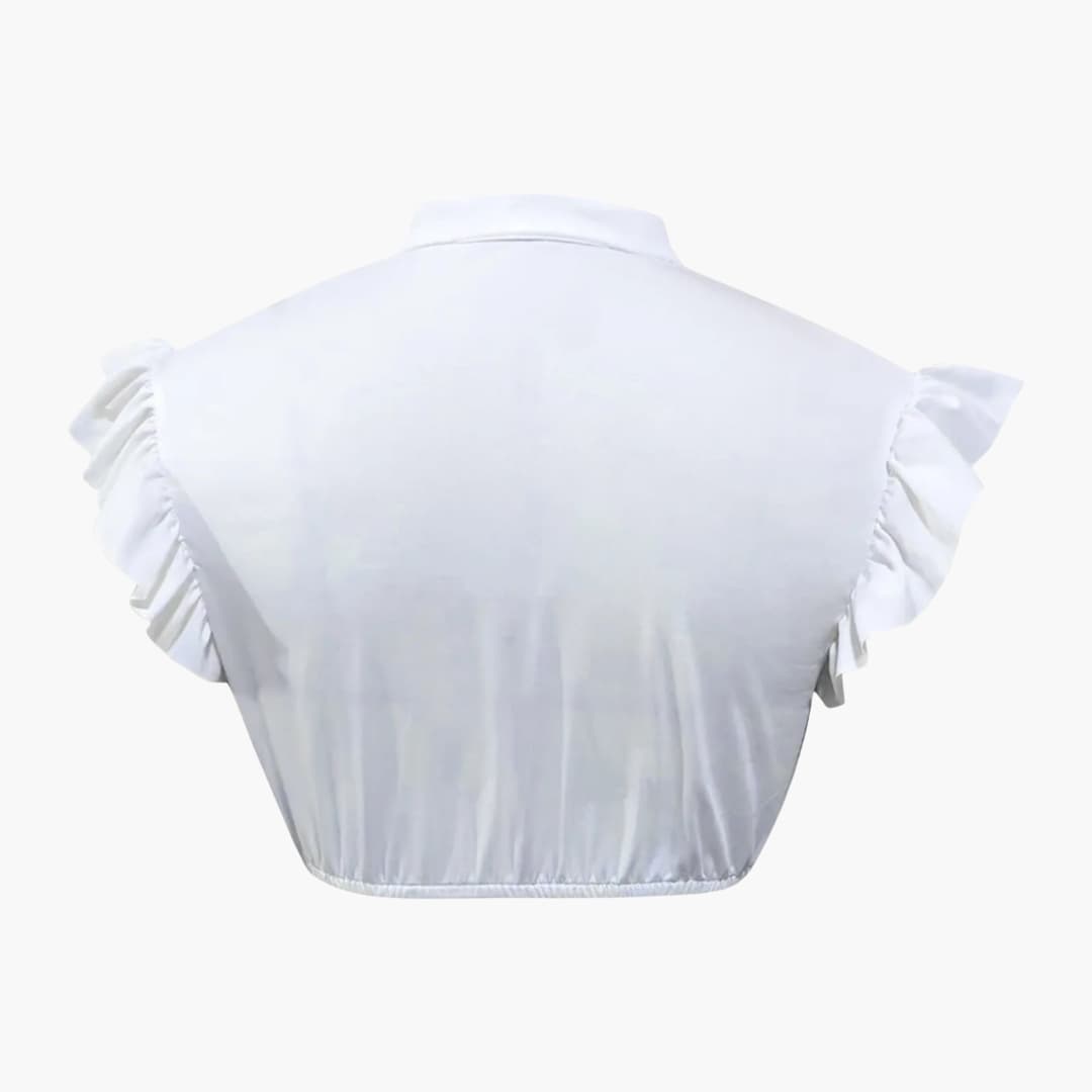 Damen Dirndl Bluse mit Ausschnitt und kurzen Ärmeln | Oktoberfest 2025