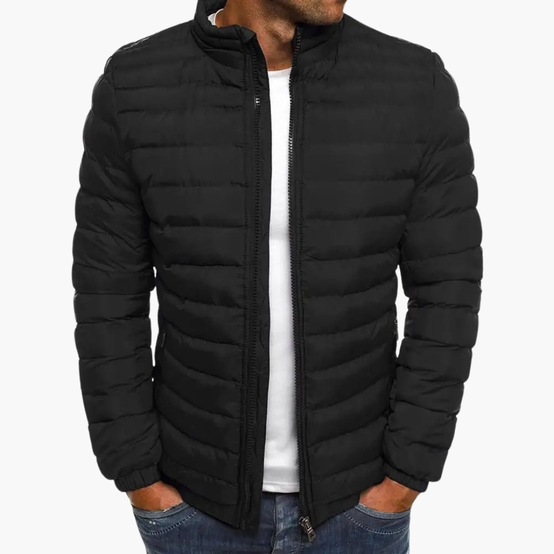 Winterjacke für Herren mit Kapuze und Pufferdesign