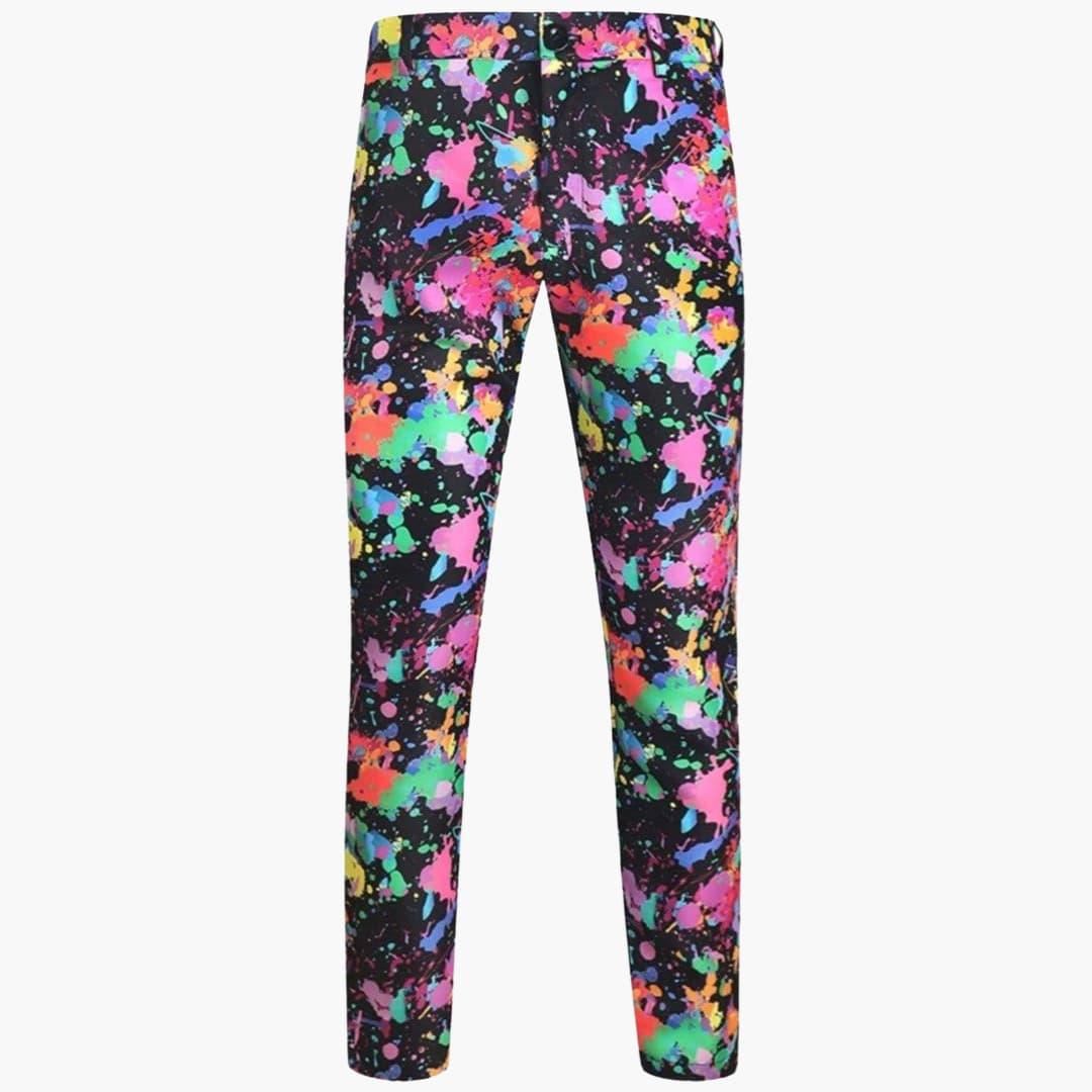 Mehrfarbiger Slim Fit Anzug für Herren