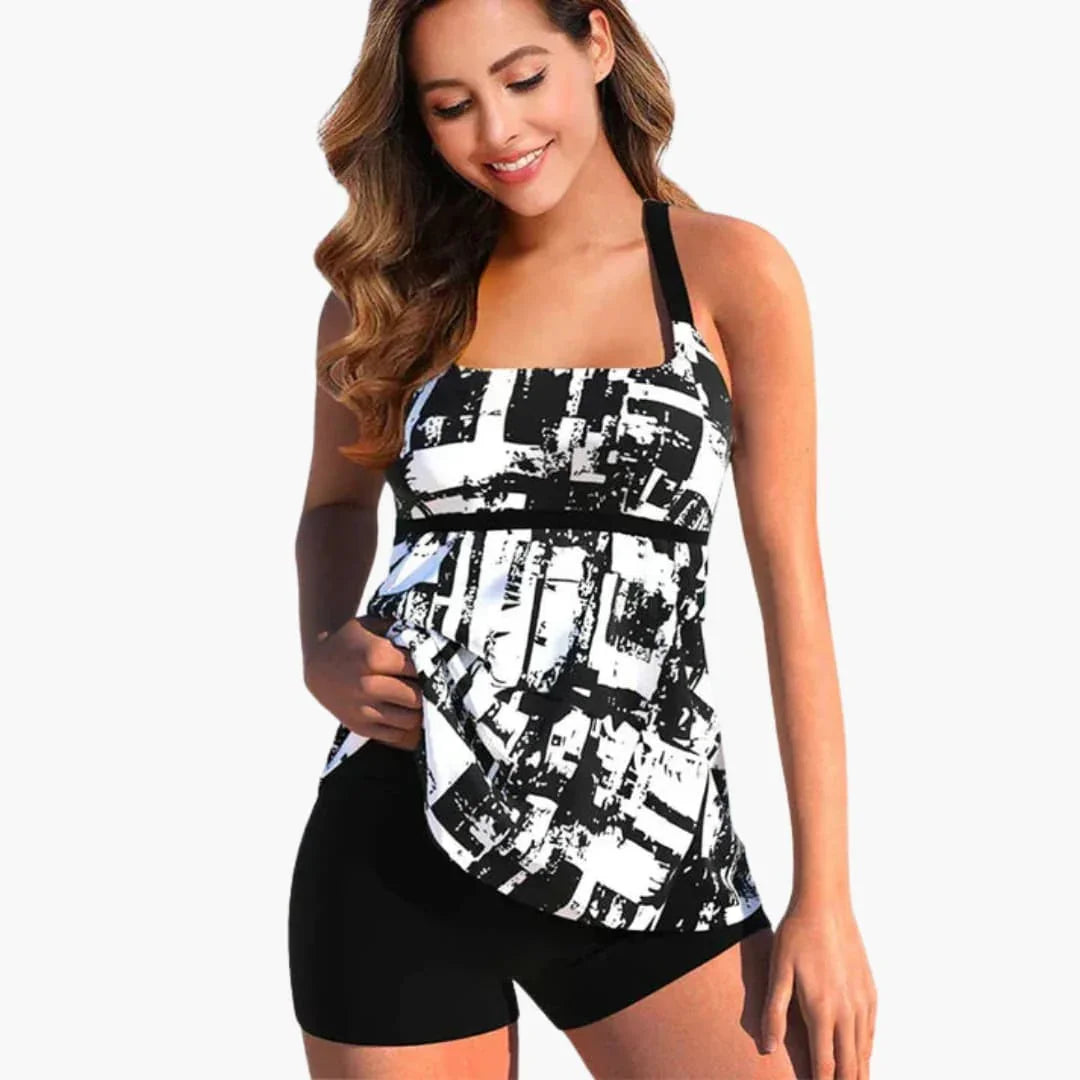 Bedrucktes Tankini Set für Damen