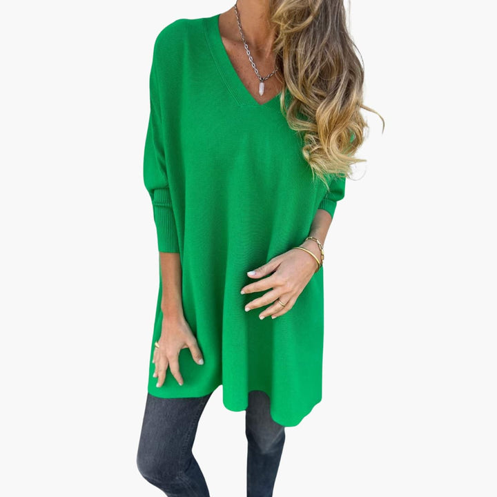 Marie | Bequemer Strickpullover mit V-Ausschnitt
