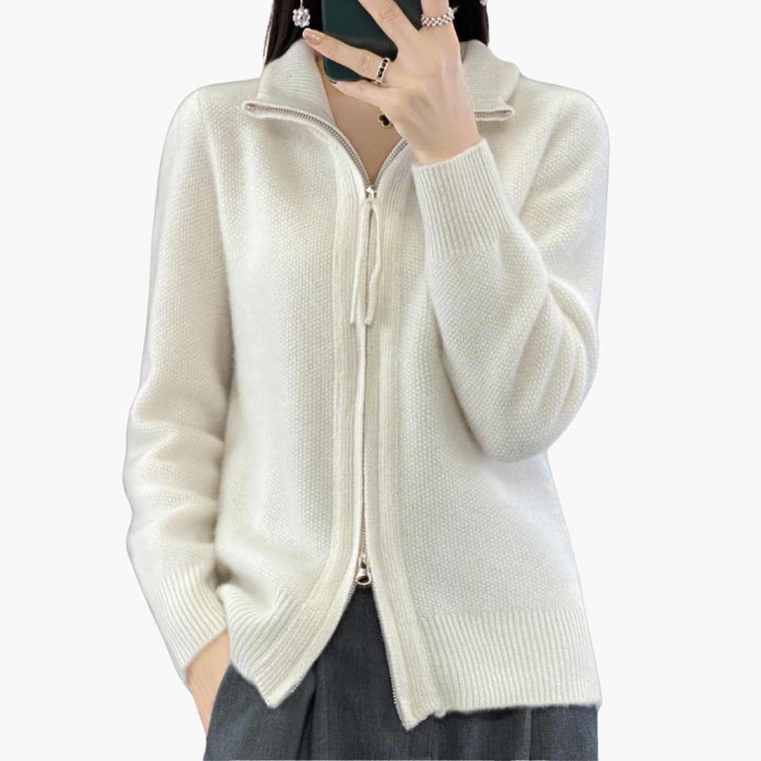 Luisa | Strickjacke mit Reißverschluss