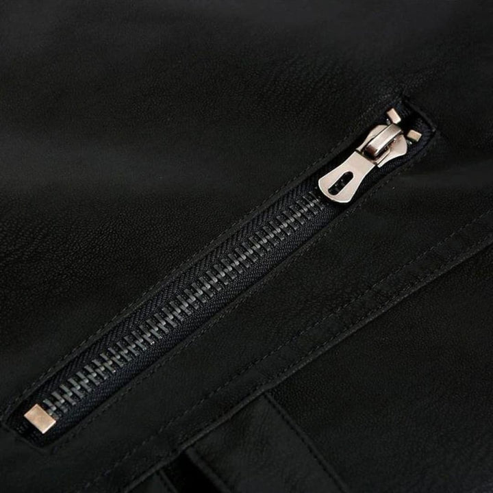 Herren-Zip-Jacke mit gesteppten Ärmeln und Kontraststreifen