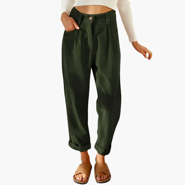 Strukturierte Cordhose für Damen
