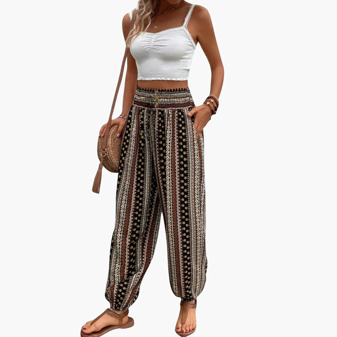 Ethno Muster Hose für Damen
